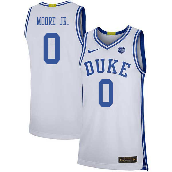 2020 Men #0 Wendell Moore Jr. Duke Blue Devils College Basketball Jerseys Sale-White